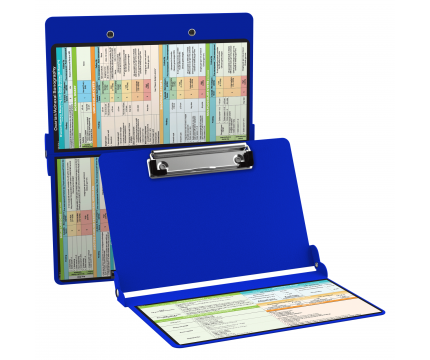 WhiteCoat Clipboard® - Blue Ovarian/Adnexal Sonography Edition